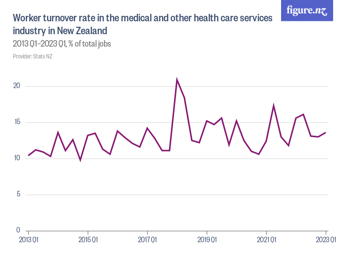 Worker Turnover Rate In The Medical And Other Health Care Services